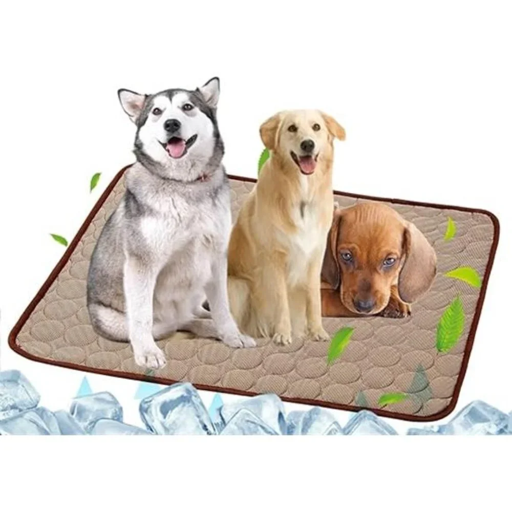 Dog Self Cooling Mat Pet Washable Cooling Pad Blanket Sleeping Kennel Mat